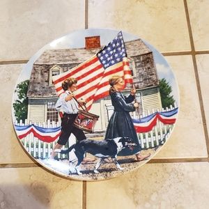 Knowles the fourth of July patriotic plate